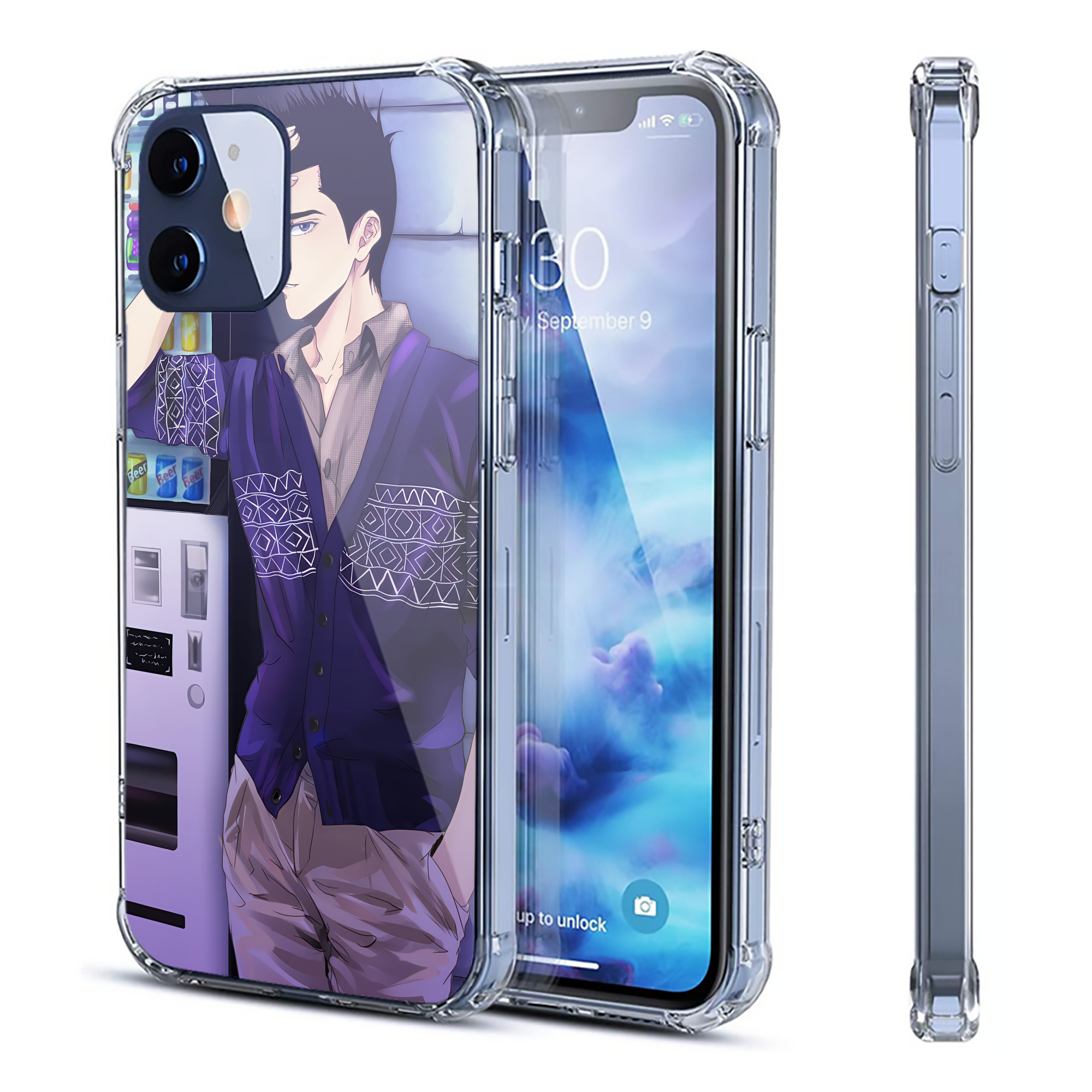 （画像用） SLAM DUNK／スラムダンク 【iPhone 12シリーズ対応】透明スマホケース（クリアソフトケース）